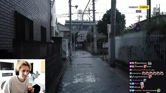 xQc does IRL stream in Japan