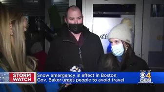 Snow Emergency In Boston; Gov. Baker Urges People Not To Travel