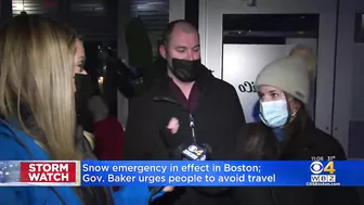 Snow Emergency In Boston; Gov. Baker Urges People Not To Travel