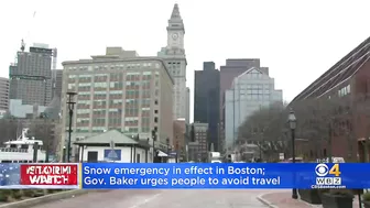 Snow Emergency In Boston; Gov. Baker Urges People Not To Travel