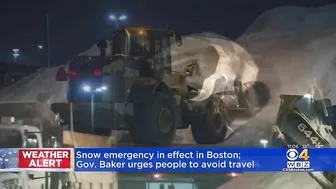 Snow Emergency In Boston; Gov. Baker Urges People Not To Travel