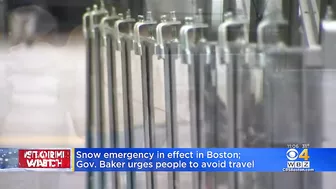 Snow Emergency In Boston; Gov. Baker Urges People Not To Travel