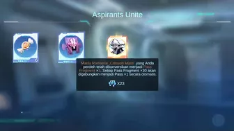 Gacha 10X Ticket Event Aspirants Unite Skin Anime Layla Fanny - Mobile Legends