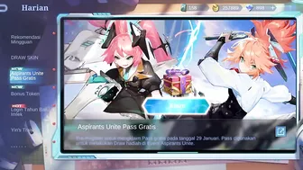 Gacha 10X Ticket Event Aspirants Unite Skin Anime Layla Fanny - Mobile Legends