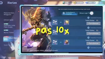 Gacha 10X Ticket Event Aspirants Unite Skin Anime Layla Fanny - Mobile Legends