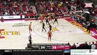 Big 12/SEC Challenge: Missouri vs No. 23 Iowa State Men's Basketball Highlights