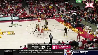 Big 12/SEC Challenge: Missouri vs No. 23 Iowa State Men's Basketball Highlights