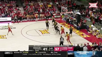 Big 12/SEC Challenge: Missouri vs No. 23 Iowa State Men's Basketball Highlights