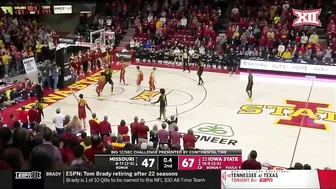 Big 12/SEC Challenge: Missouri vs No. 23 Iowa State Men's Basketball Highlights