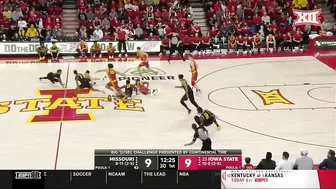 Big 12/SEC Challenge: Missouri vs No. 23 Iowa State Men's Basketball Highlights