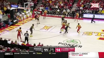 Big 12/SEC Challenge: Missouri vs No. 23 Iowa State Men's Basketball Highlights