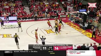 Big 12/SEC Challenge: Missouri vs No. 23 Iowa State Men's Basketball Highlights