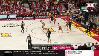 Big 12/SEC Challenge: Missouri vs No. 23 Iowa State Men's Basketball Highlights