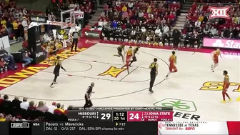 Big 12/SEC Challenge: Missouri vs No. 23 Iowa State Men's Basketball Highlights