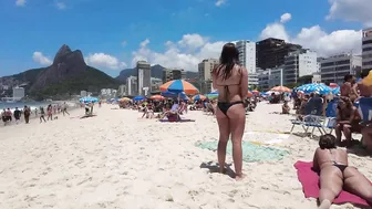 ???????? Summer in Rio de Janeiro - Brasil ☀️????️ Quiet Leblon Beach Walk 4K