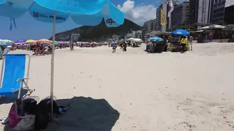 ???????? Summer in Rio de Janeiro - Brasil ☀️????️ Quiet Leblon Beach Walk 4K