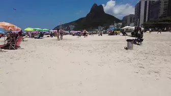 ???????? Summer in Rio de Janeiro - Brasil ☀️????️ Quiet Leblon Beach Walk 4K