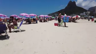 ???????? Summer in Rio de Janeiro - Brasil ☀️????️ Quiet Leblon Beach Walk 4K