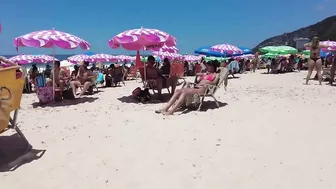 ???????? Summer in Rio de Janeiro - Brasil ☀️????️ Quiet Leblon Beach Walk 4K