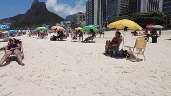 ???????? Summer in Rio de Janeiro - Brasil ☀️????️ Quiet Leblon Beach Walk 4K