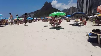 ???????? Summer in Rio de Janeiro - Brasil ☀️????️ Quiet Leblon Beach Walk 4K