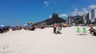 ???????? Summer in Rio de Janeiro - Brasil ☀️????️ Quiet Leblon Beach Walk 4K