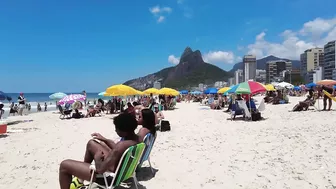 ???????? Summer in Rio de Janeiro - Brasil ☀️????️ Quiet Leblon Beach Walk 4K