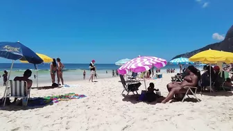 ???????? Summer in Rio de Janeiro - Brasil ☀️????️ Quiet Leblon Beach Walk 4K