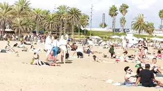 Barcelona beach walk/ beach Somorrostro