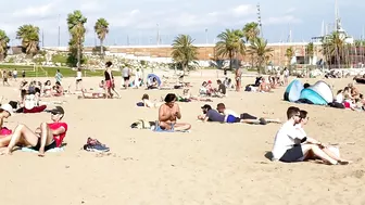 Barcelona beach walk/ beach Somorrostro