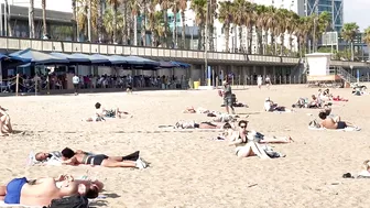 Barcelona beach walk/ beach Somorrostro