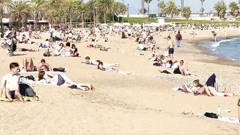 Barcelona beach walk/ beach Somorrostro