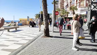 BENIDORM????????+20°C LEVANTE BEACH JANUARY 2022 Costa Blanca SPAIN 4K