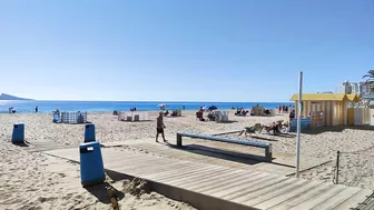 BENIDORM????????+20°C LEVANTE BEACH JANUARY 2022 Costa Blanca SPAIN 4K