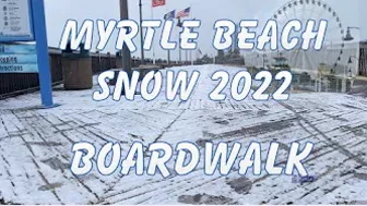 Myrtle Beach “Snow” Winter  2022, South Carolina #myrtlebeach #myrtlebeachwinter  #myrtlebeachcam