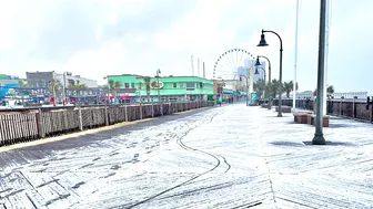 Myrtle Beach “Snow” Winter  2022, South Carolina #myrtlebeach #myrtlebeachwinter  #myrtlebeachcam