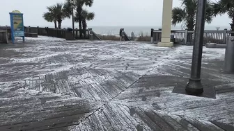 Myrtle Beach “Snow” Winter  2022, South Carolina #myrtlebeach #myrtlebeachwinter  #myrtlebeachcam