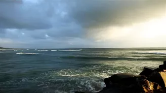 The Noosa Bar and Main Beach. Sunday morning, January 30, 2022.