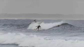 The Noosa Bar and Main Beach. Sunday morning, January 30, 2022.