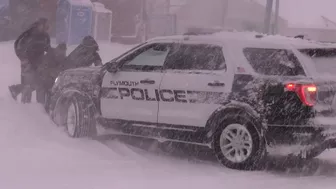 Stuck Cars, Difficult Travel, Deep Snow, Blizzard Condition Plymouth, MA - 1/29/2022