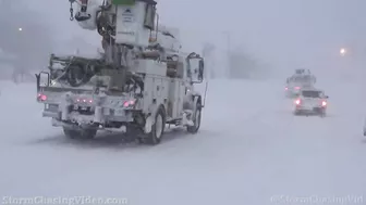 Stuck Cars, Difficult Travel, Deep Snow, Blizzard Condition Plymouth, MA - 1/29/2022