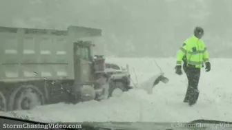 Blizzard / Nor'easter creates travel nightmare, Franklin, MA - 1/29/2022