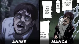 Manga VS Anime - Attack On Titan Season 4 Part 2 Episode 4