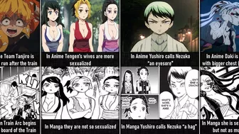 Demon Slayer Anime vs Manga Differences I Anime Senpai Comparisons