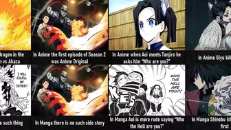 Demon Slayer Anime vs Manga Differences I Anime Senpai Comparisons