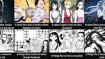 Demon Slayer Anime vs Manga Differences I Anime Senpai Comparisons