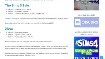 HUGE SALE ON SIMS 4 + SIMS 3 GAMES/PACKS!! ????