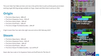 HUGE SALE ON SIMS 4 + SIMS 3 GAMES/PACKS!! ????