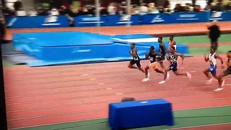 Christian Coleman wins 60m dash 6.49 2022 Millrose Games #millrosegames #trackandfield