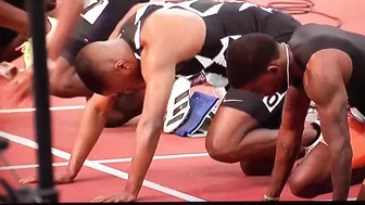 Christian Coleman wins 60m dash 6.49 2022 Millrose Games #millrosegames #trackandfield